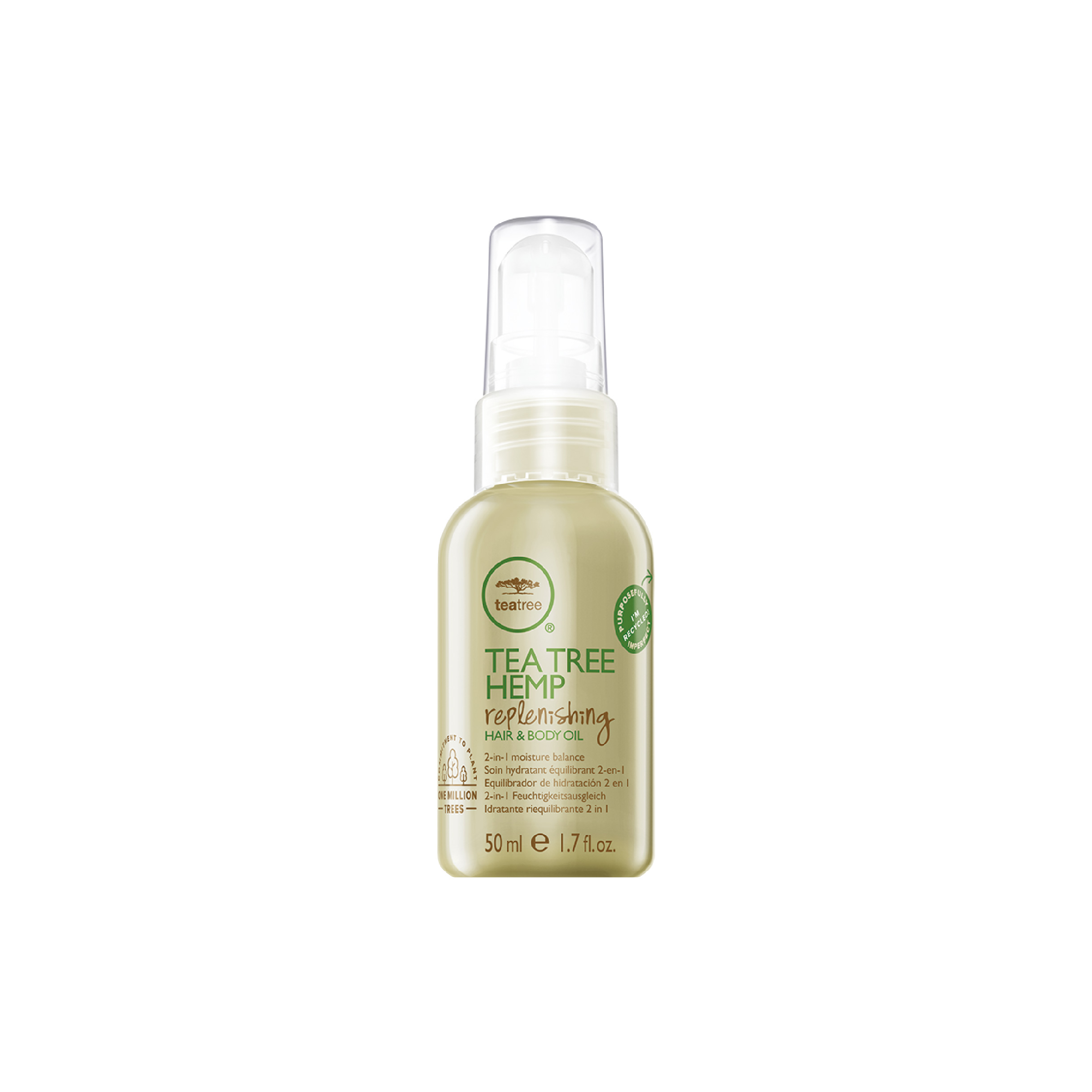 茶樹漢麻輕淨菁華油 Tea Tree Hemp Replenishing Hair and Body Oil